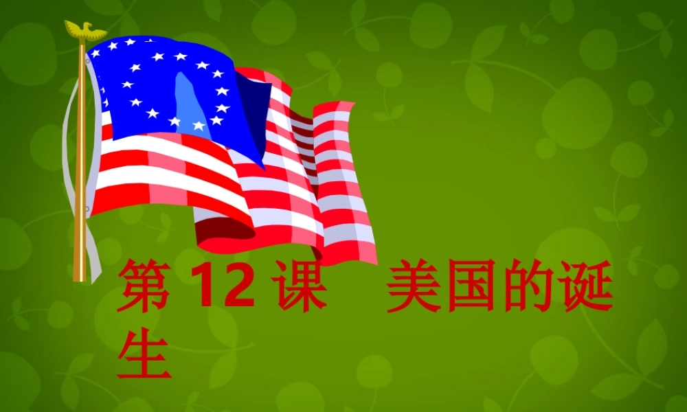 中学九年级历史上册 第12课(美国的诞生)课件 新人教版 课件