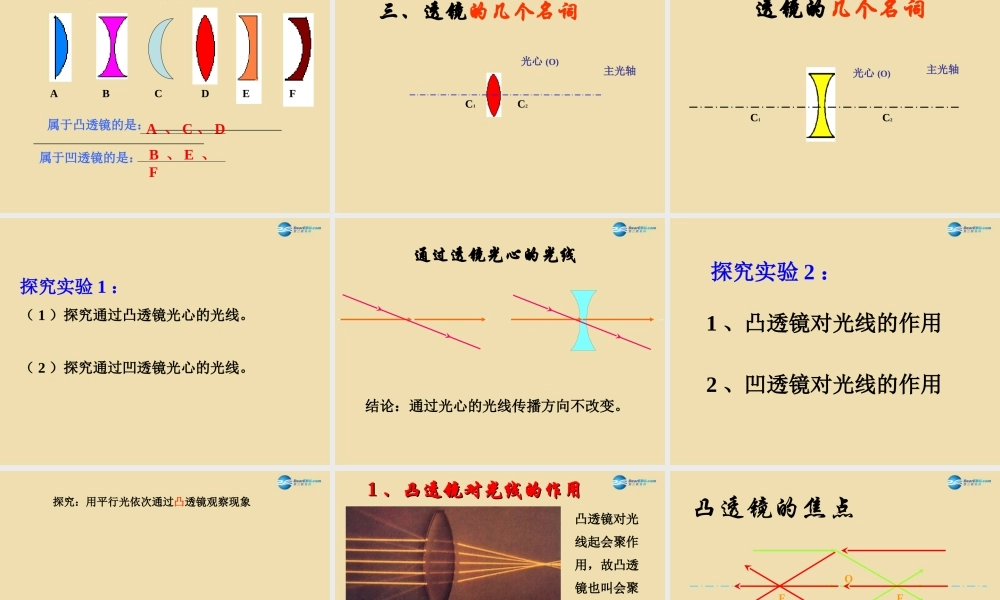 八年级物理上册 第3章 第5节(奇妙的透镜)参考课件 粤教沪科版 课件