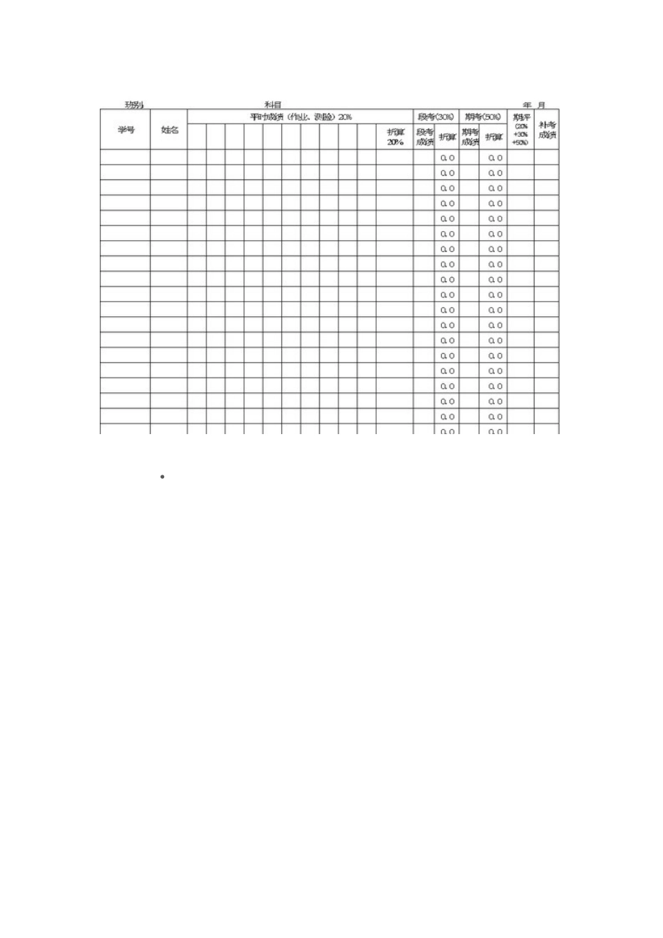 学生成绩分析表_第1页