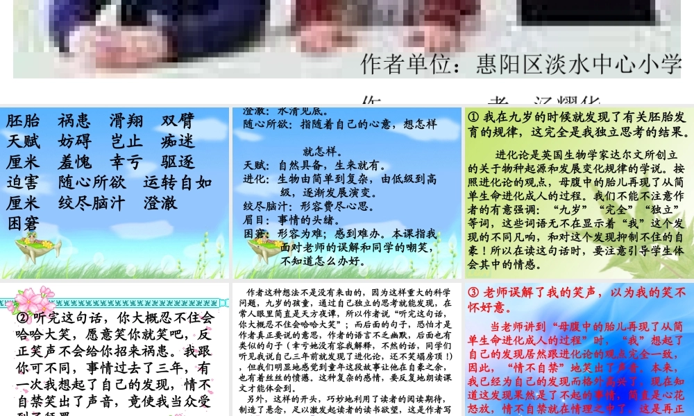 《童年的发现》课件
