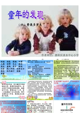《童年的发现》课件