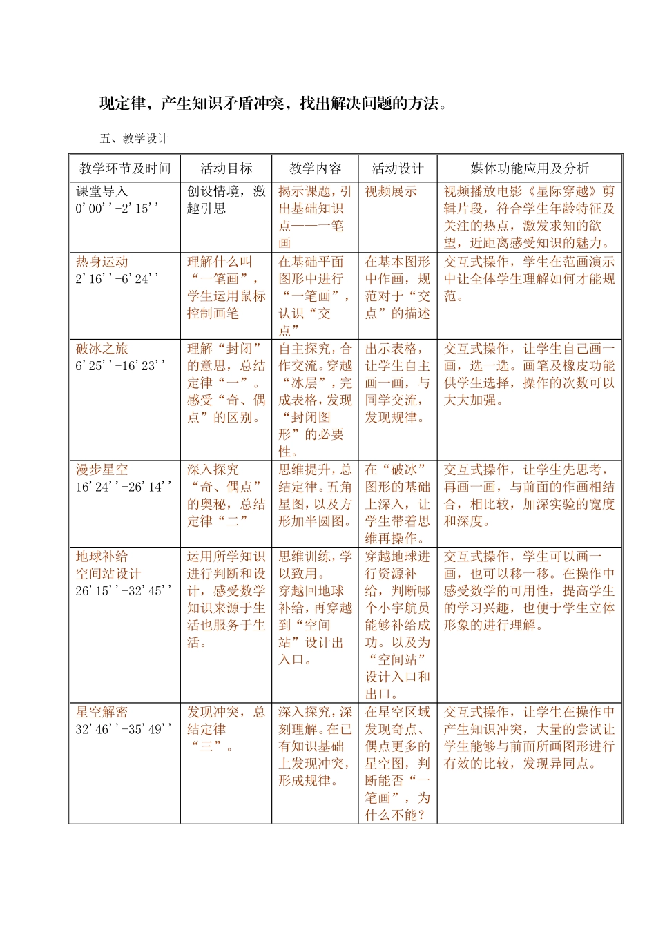 《“一笔”穿越时空》设计表_第2页