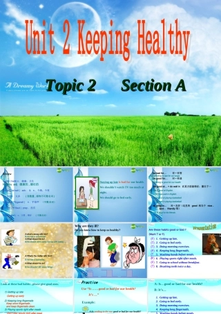 八年级英语上册 Unit 2 Topic 2 I must ask him to give up smoking Section A课件 仁爱版 课件