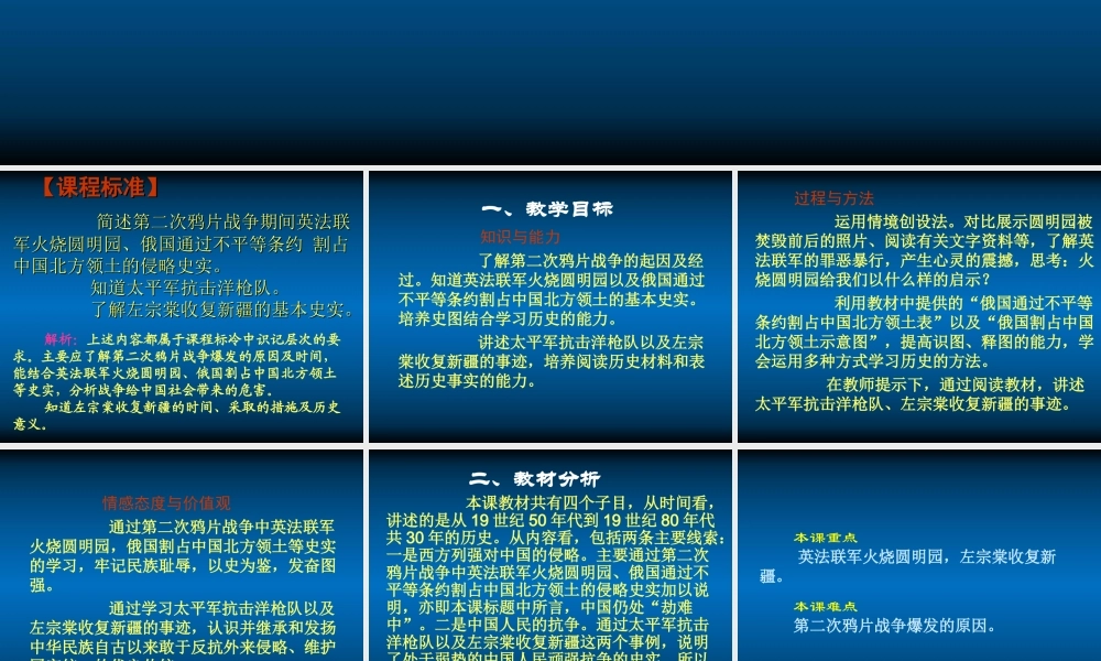 八年级历史上册 第一单元第2课(劫难中的抗争)课件 北师大版 课件