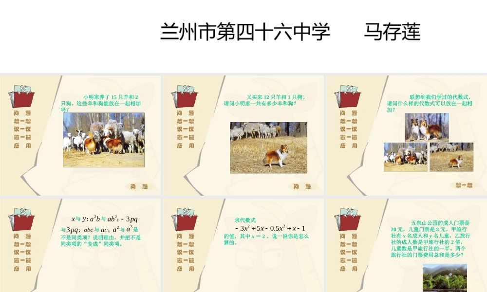 合并同类项(1)