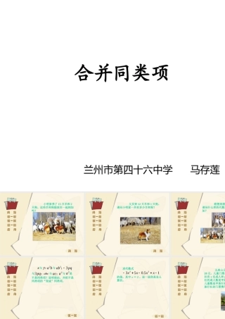 合并同类项(1)