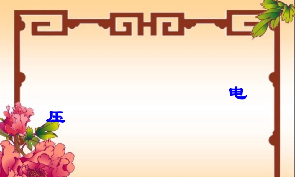 九年级物理上册(134 电压和电压表的使用)课件 苏科版 课件