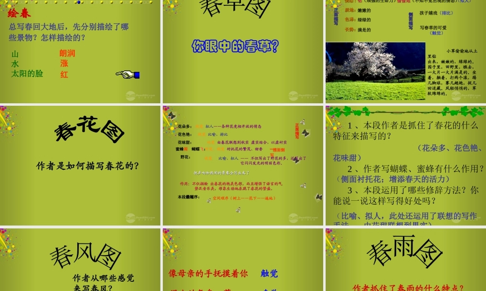 中学七年级语文上册 第11课(春)公开课(第1课时)课件 (新版)新人教版 课件