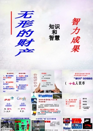 八年级政治下册 第七课 第3框 无形的财产课件2 新人教版 课件