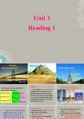 八年级英语上册 Unit 3(A day out)Reading(1)课件 牛津译林版 课件