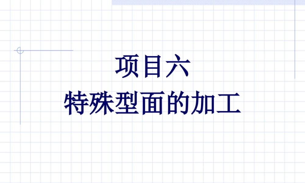 22322-项目六特殊型面的加工