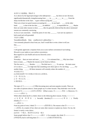 高考作文万能模板