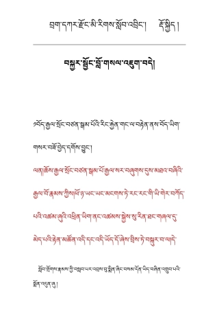 藏文重点复习