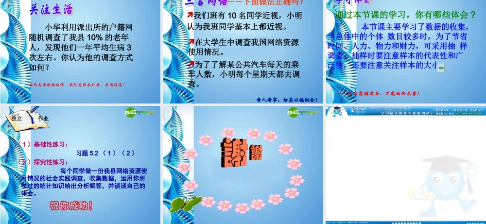 八年级数学下册 (数据的收集与处理) 课件 北师大版 课件