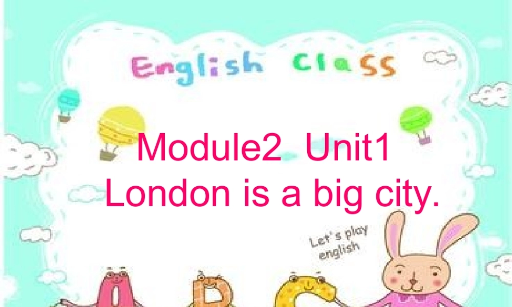 Londonisabigcity