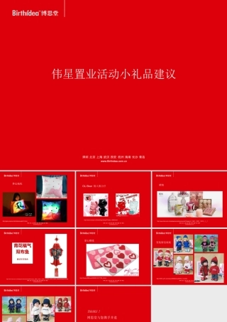 伟星置业终端活动客户小礼品建议