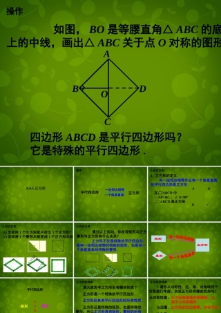 八年级数学下册(9.4 矩形、菱形、正方形)课件2 (新版)苏科版 课件