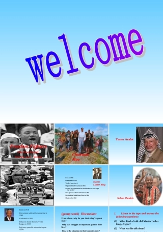 人教版高二英语Unit14 Freedom fighters Whole Unit 课件