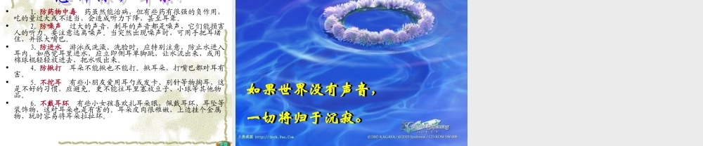 七年级生物下册人体对外界环境的感知 耳和听觉课件新人教版 课件