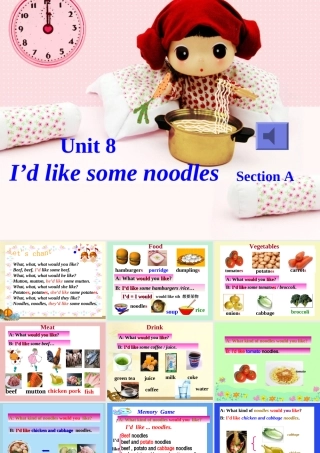 七年级英语下册 unit8 I d like some noodles 课件 人教新目标版 课件