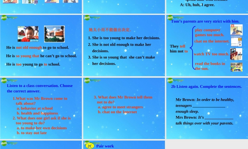 九年级英语 Unit 10 It s important to have a healthy lifestyle Section A Period 1课件 鲁教版 课件