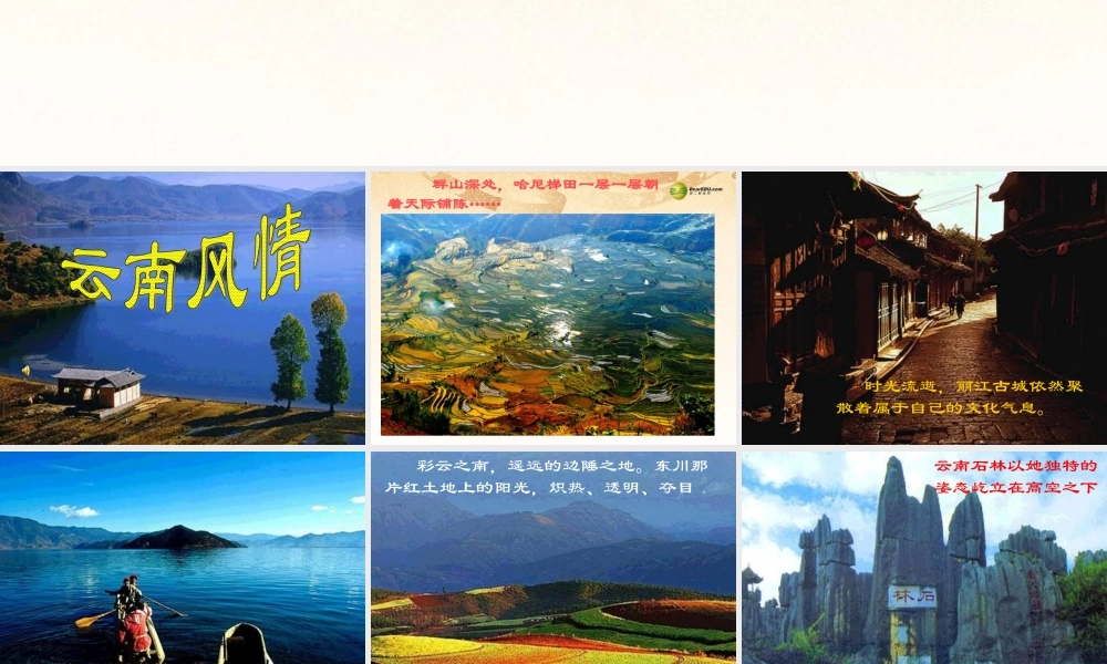 八年级语文下册 16.云南的歌会(浅层阅读+深层阅读+语文积累)课件 新人教版 课件