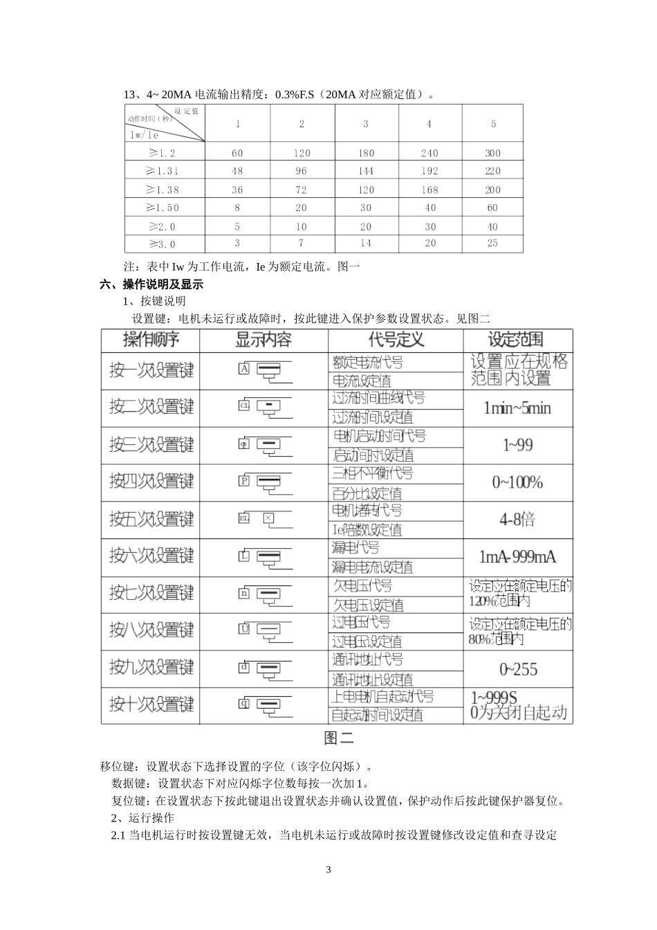 JDB-2K智能保护器说明书_第3页