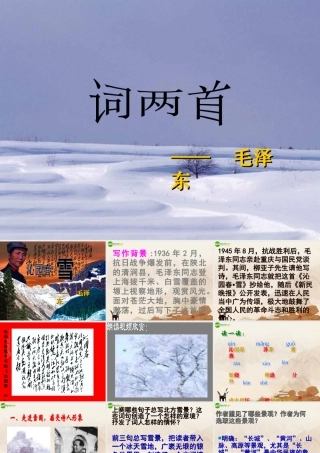 九年级语文下册 第3课(词二首)课件 长春版 课件