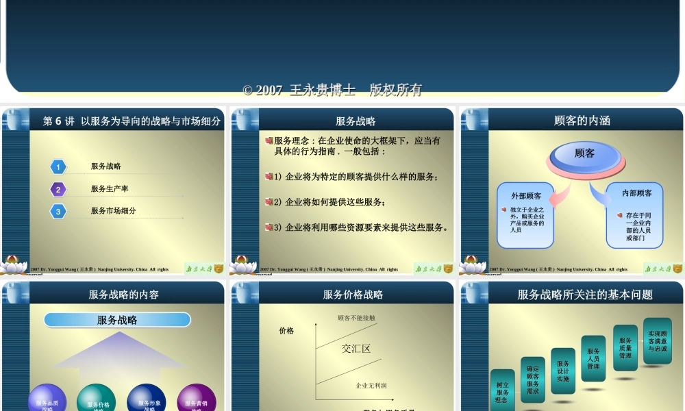 chapter-6以服务为导向的战略与市场细分