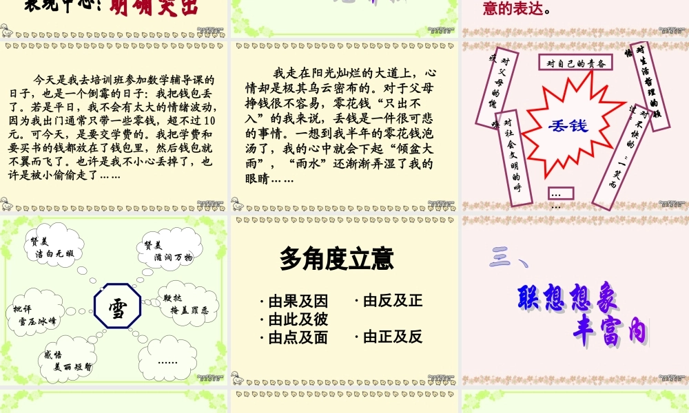 初中语文作文提高策略课件