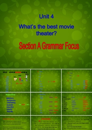 八年级英语上册 Unit 4 What s the best movie theater Section A 2课件 (新版)人教新目标版 课件