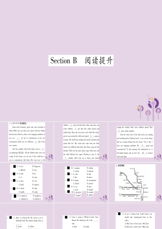 九年级英语全册 Unit 3 Could you please tell me where the restrooms are Section B作业课件 (新版)人教新目标版 课件