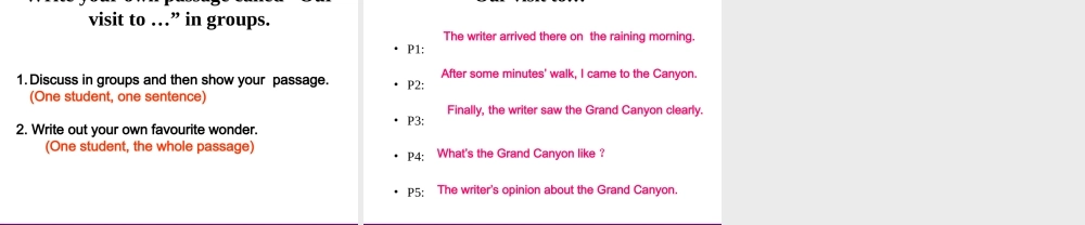 九年级英语 Module1 Unit2 I was on the edge of the Grand Canyon 课件 外研版 课件