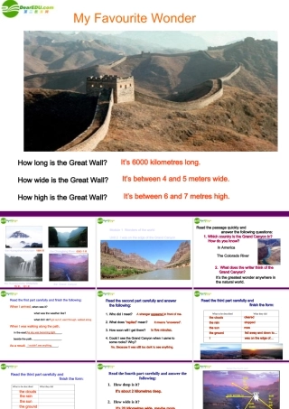 九年级英语 Module1 Unit2 I was on the edge of the Grand Canyon 课件 外研版 课件