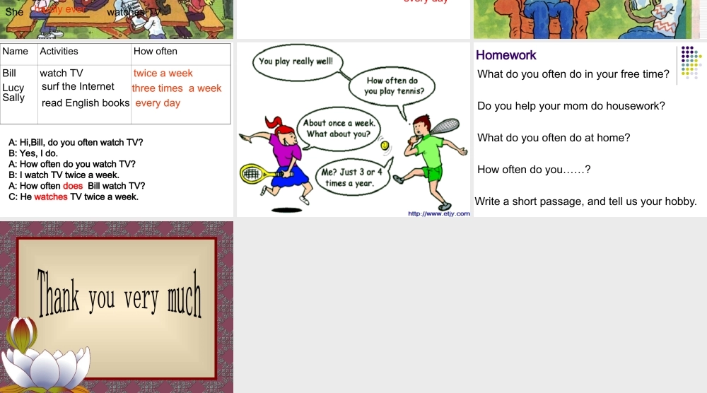 八年级英语上Unit 1How often do you exercise_课件人教版新目标 课件