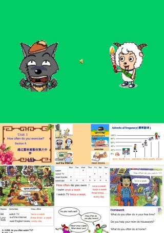 八年级英语上Unit 1How often do you exercise_课件人教版新目标 课件