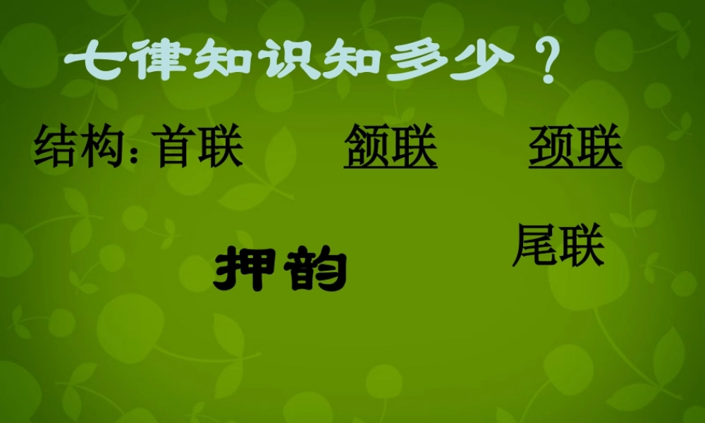 八年级语文上册 1 七律 长征课件 苏教版 课件