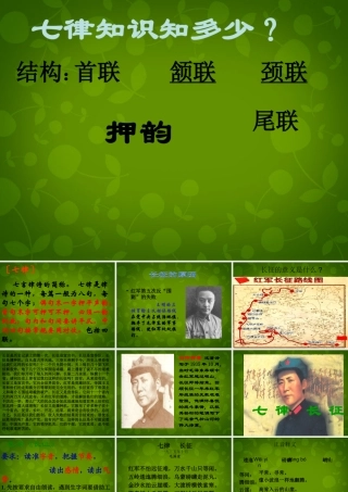 八年级语文上册 1 七律 长征课件 苏教版 课件