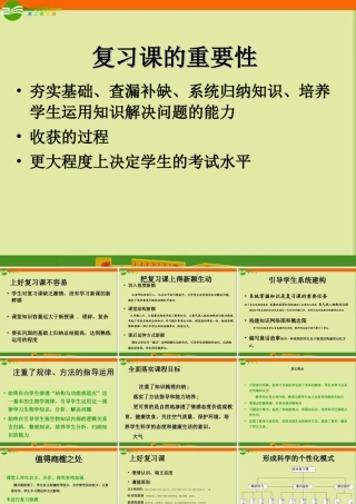 七年级生物下册 复习课评课课件