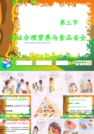 七年级生物下册：第四单元第二章第三节关注合理营养与食品安全3课件 人教版 课件