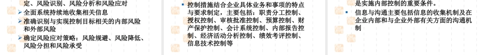 企业内部控制讲义