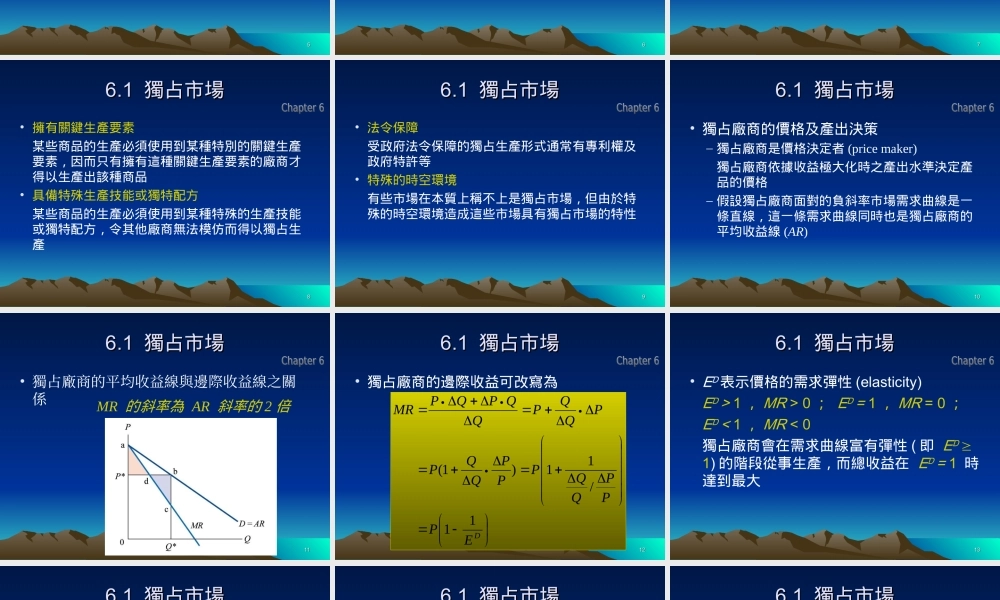 不完全竞争市场