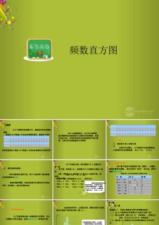 春八年级数学下册 第五章 第2节 频数直方图课件 (新版)湘教版 课件