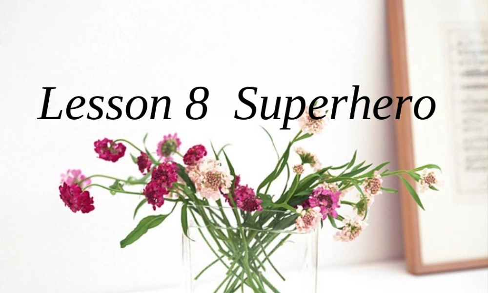 北师大版高一英语Lesson8 Superhero 课件