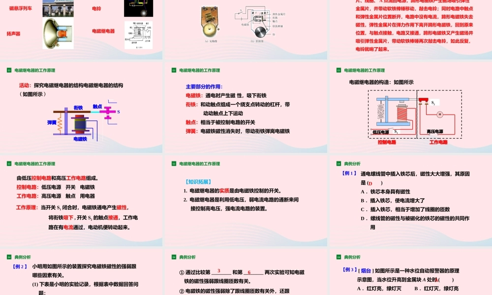 九年级物理全册 172 电流的磁场(第2课时)课件(新版)沪科版 课件
