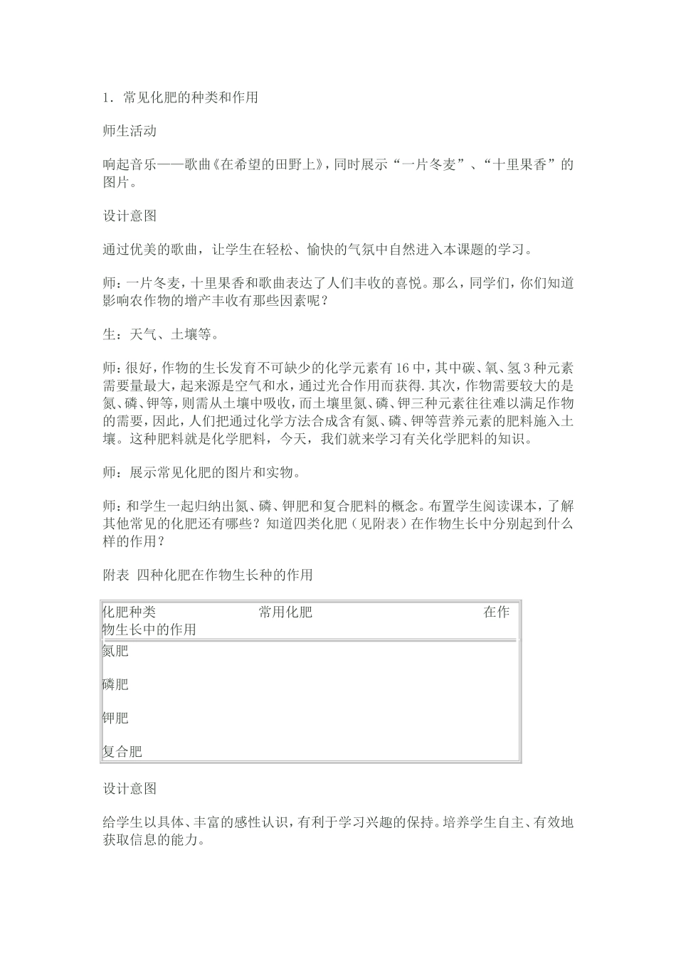 化学肥料教学设1_第2页