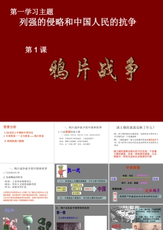 八年级历史第1课　鸦片战争 课件示例二 课件
