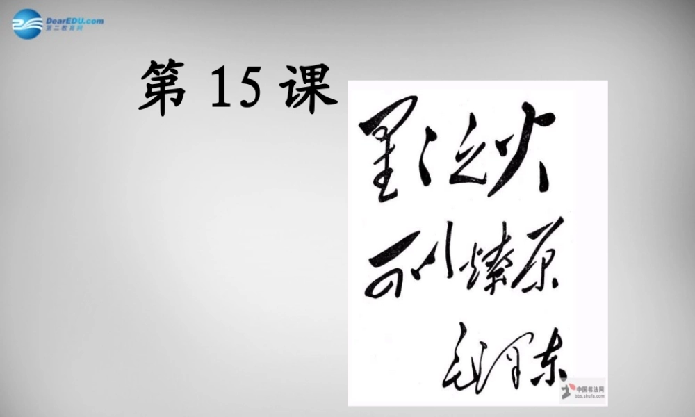 八年级历史上册 第15课 星星之火，可以燎原课件 北师大版 课件