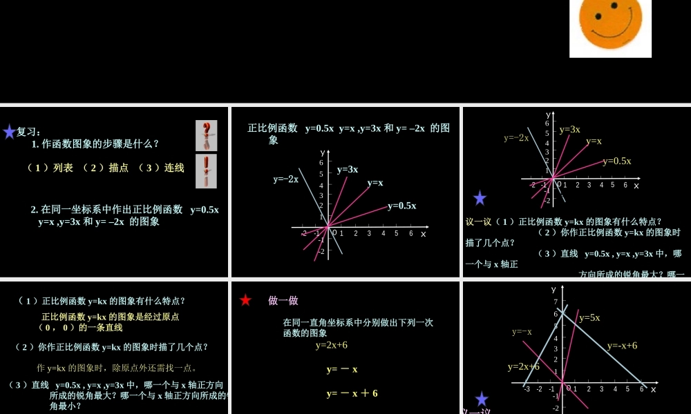 北师大版八年级数学一次函数的图象(2)ppt 课件