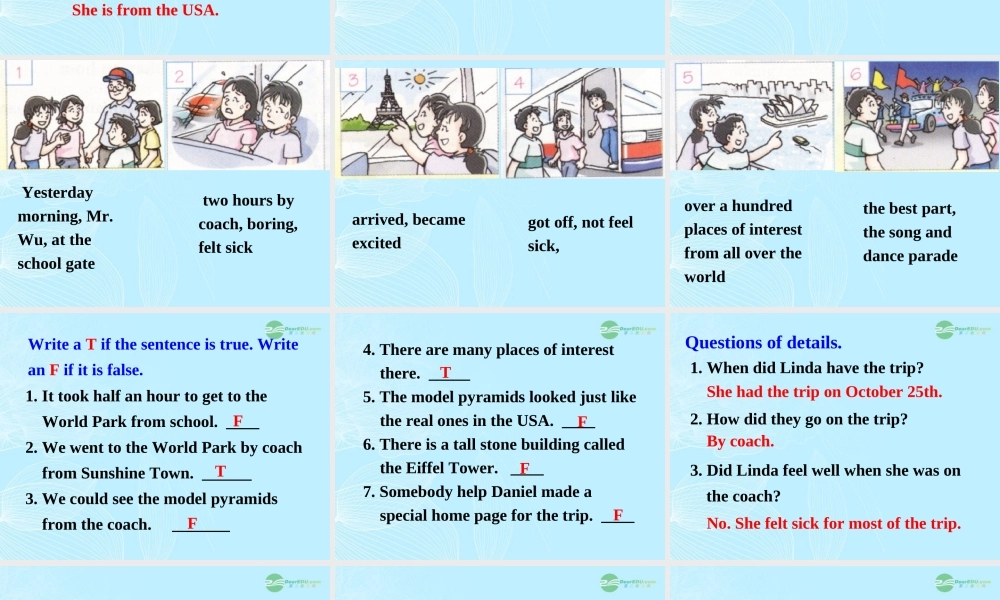 八年级英语上册 Unit 3(A day out)Reading(2)课件 牛津译林版 课件